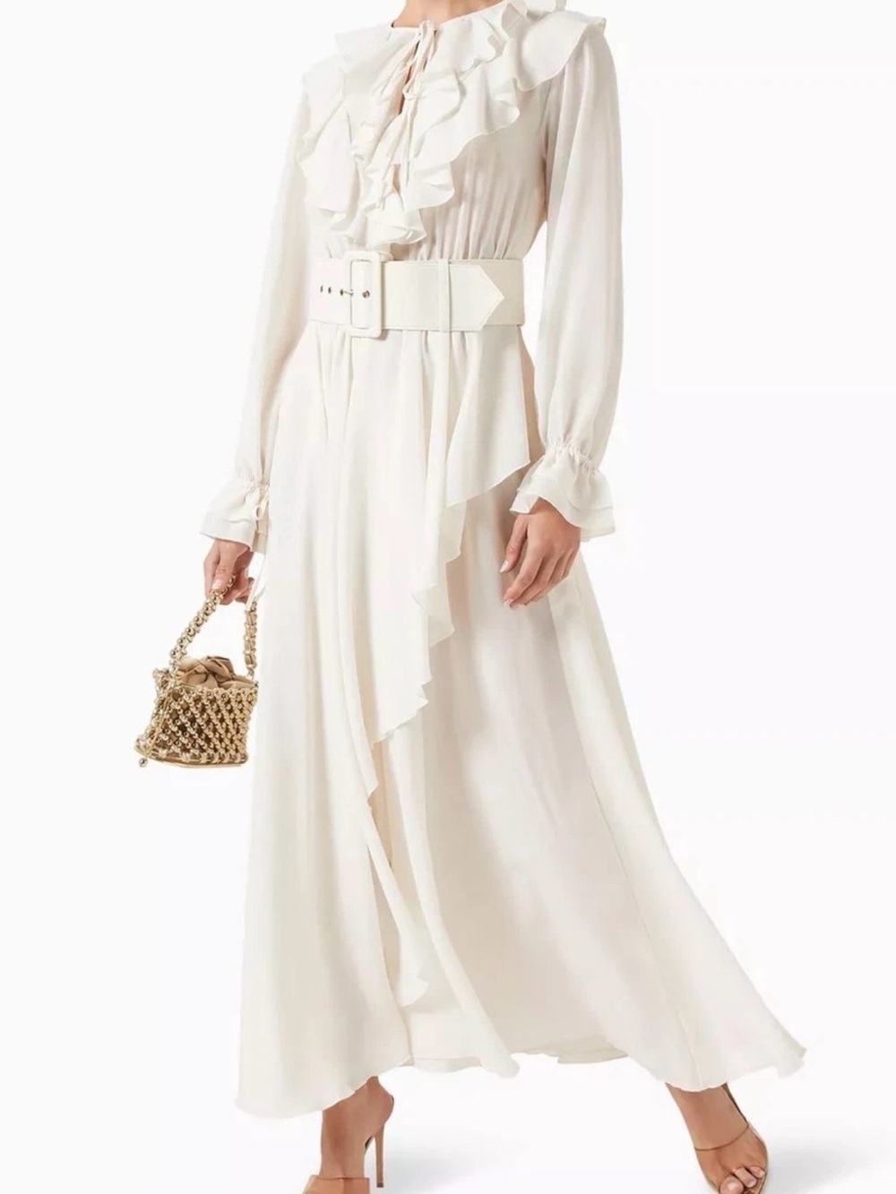 NTW TOCCIN Petra exaggerated ruffle midi dress
